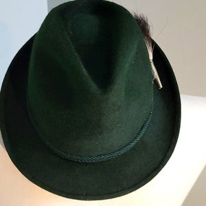 VINTAGE Bavarian German Felt Hat Bayerischer Hat